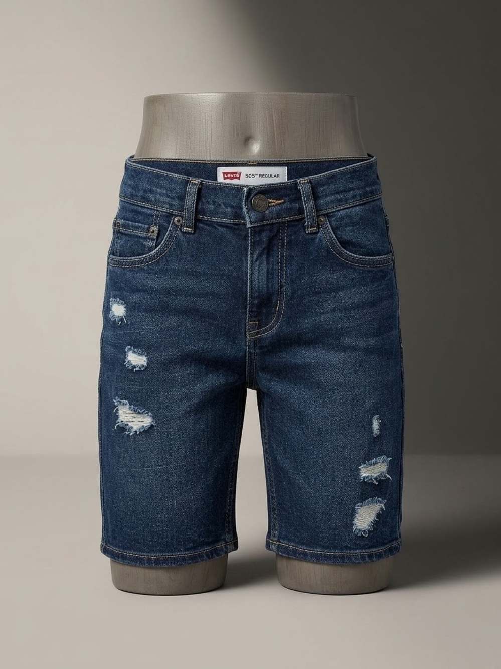 Levi's Boys Blue Distressed Denim Shorts And Other Bundle 3 Pairs Size 10